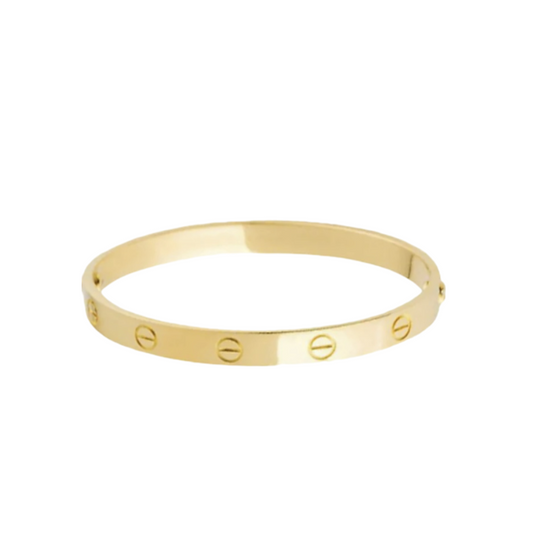 Unisex Gold Bangle Bracelet