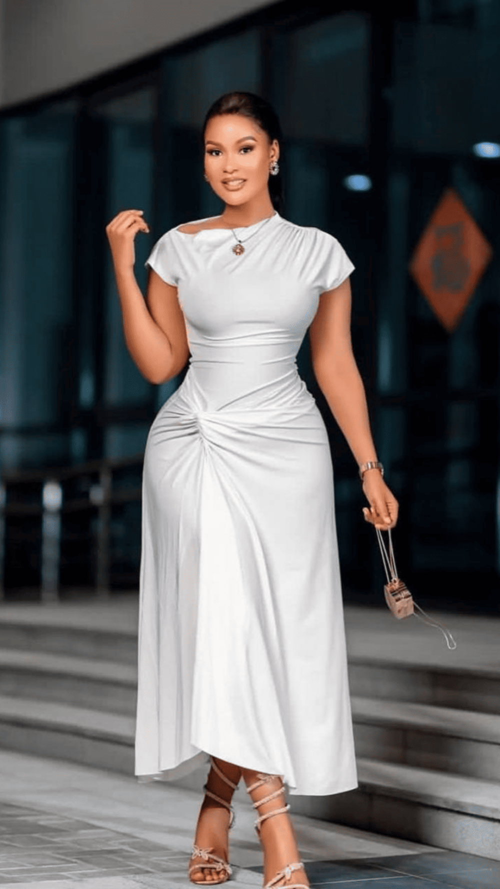 Side Part Knot Dress